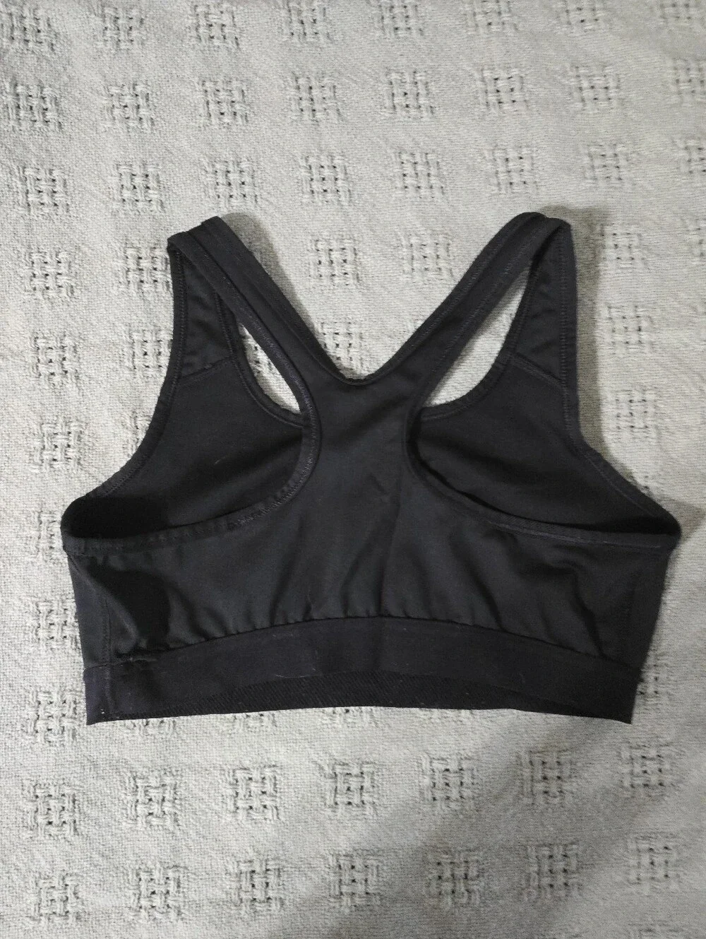 Nike Dri-FIT Black Racerback Sports Bra Women’s Size Xl Swoosh Athletic
